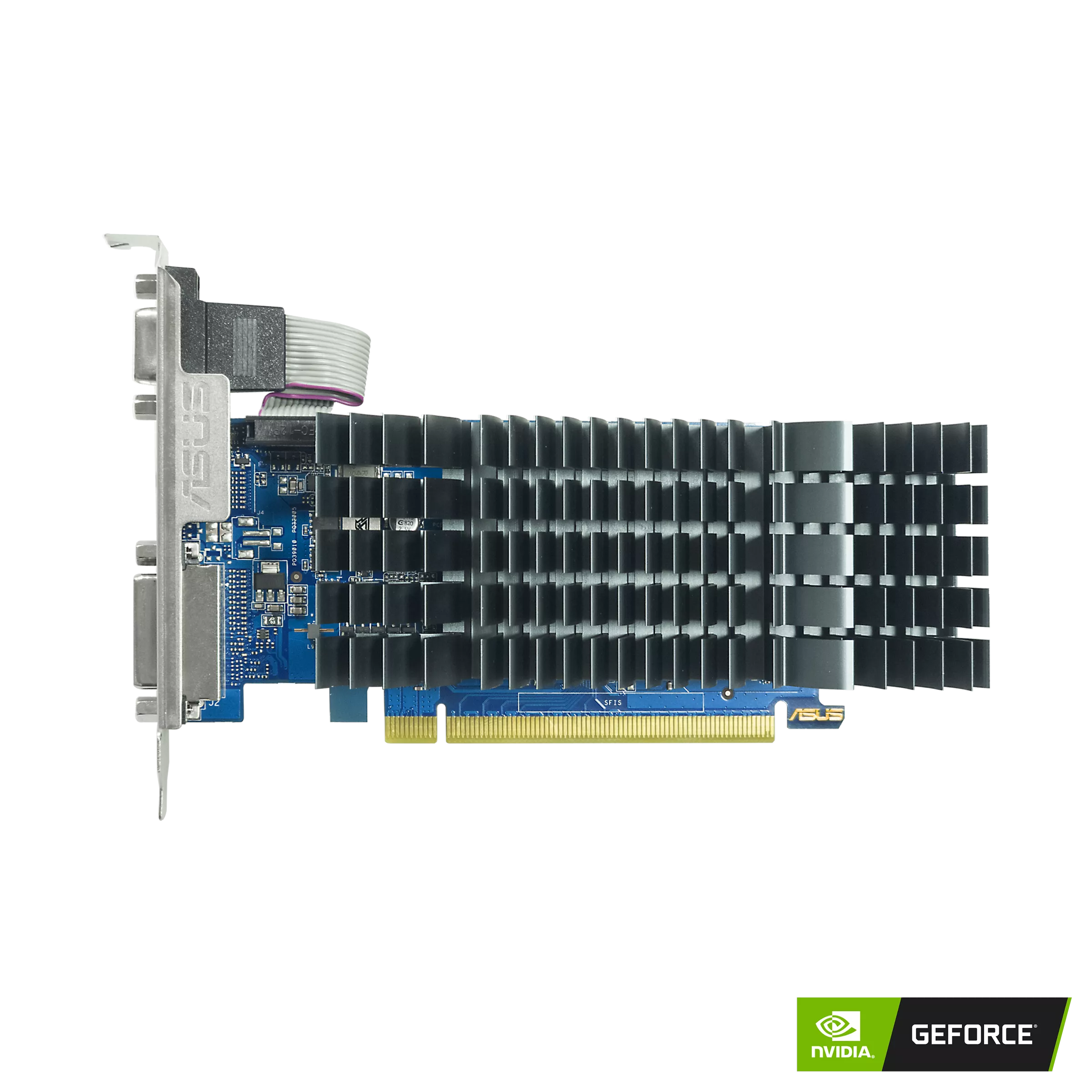 Видеокарта ASUS NVIDIA GeForce GT 710 GT710-SL-2GD3-BRK-EVO, 2Gb DDR3, 64 бит, PCI-E, DVI, HDMI, Retail (GT710-SL-2GD3-BRK-EVO)