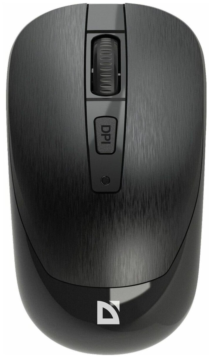 Мышь беспроводная Defender Wave MM-995, 1600dpi, оптическая светодиодная, USB, черный (52995)