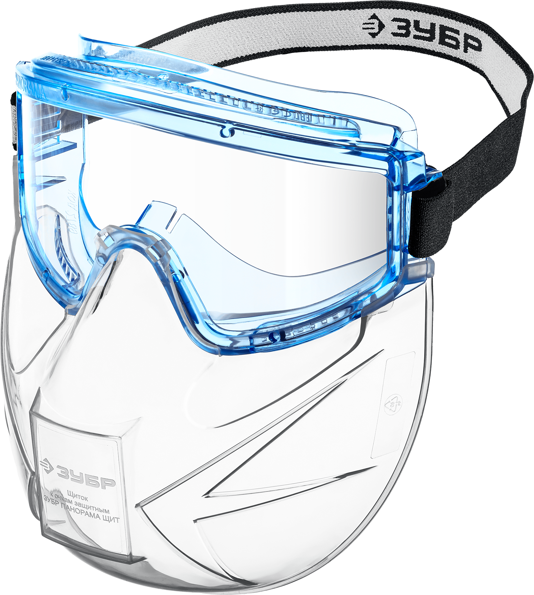 Защитные очки Очки защитные ЗУБР Профессионал ПАНОРАМА, закрытые, вентиляция: непрямая, прозрачные (110233)