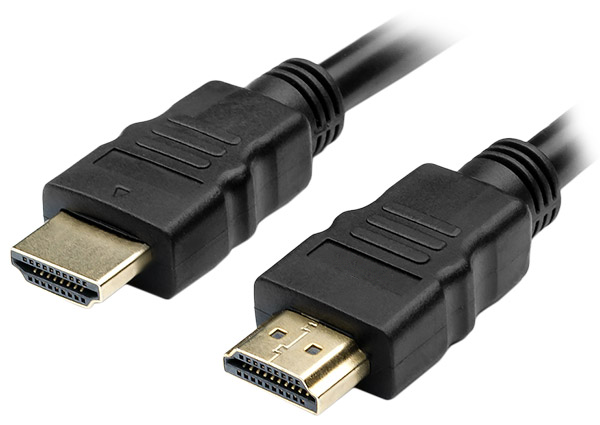 Кабель HDMI(19M)-HDMI(19M) v2.0 4K, экранированный, 7.5 м, черный BaseTech (BT-HDMI-HDMI-7.5M-BK)