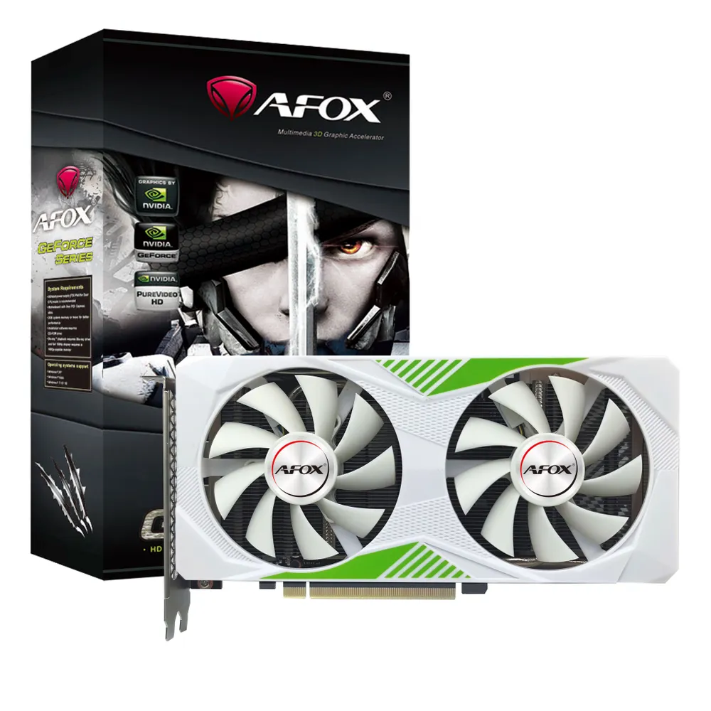 Видеокарта AFOX NVIDIA GeForce RTX 3060Ti, 8Gb GDDR6, 256 бит, PCI-E, HDMI, 3DP, Retail (AF3060TI-8192D6H4)