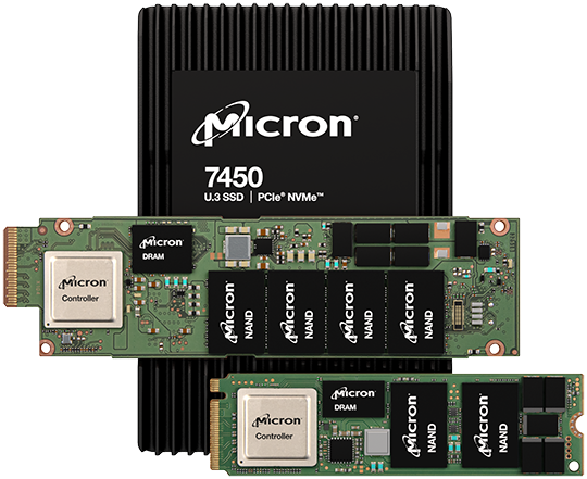 Твердотельный накопитель (SSD) Micron 7.68Tb 7450 PRO, U.3 2.5, PCI-E, NVMe (MTFDKCC7T6TFR-1BC1ZABYY)