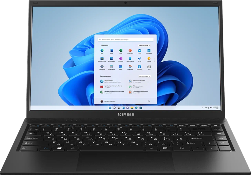 Ноутбук IRBIS 14 IPS 1920x1080, Intel Core i3 1115G4 3 ГГц, 8Gb RAM, 512Gb SSD, W11Pro, черный (14NBC0001)
