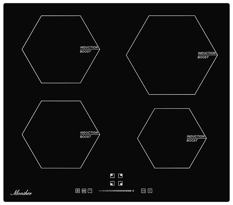 Индукционная варочная панель Kuppersberg MHI 6006, 4 конфорки, черный (MHI 6006)