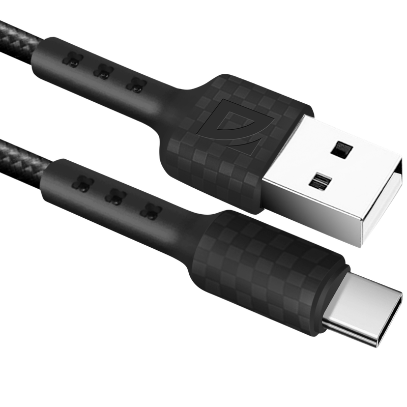 Кабель USB-USB Type-C, 2.4A 1 м, синий Defender F181 (87113BLU)