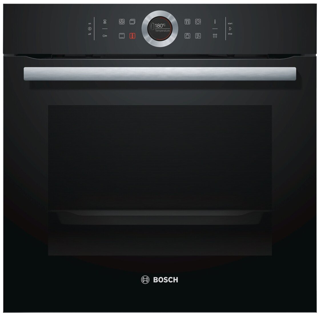 Духовой шкаф электрический Bosch Serie 8 HBG675BB1, черный (HBG675BB1)