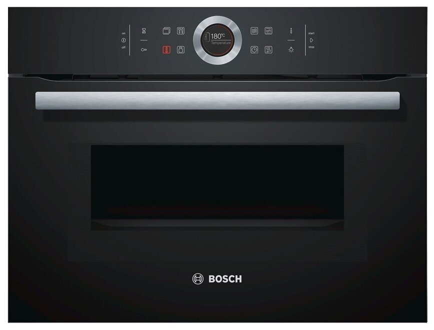 Духовой шкаф электрический Bosch Serie 8 CMG633BB1, черный (CMG633BB1)