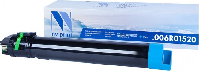 Картридж лазерный NV Print NV-006R01520C (006R01520), голубой, 15000 страниц, совместимый для Xerox WorkCentre 7525/7530/7535/7545/7556/7830/7835/7845/7855/7970