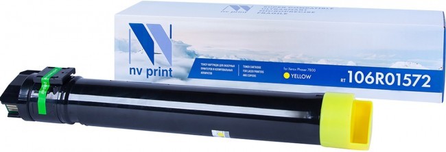 Картридж лазерный NV Print NV-106R01572Y (106R01572), желтый, 17200 страниц, совместимый для Xerox Phaser 7800