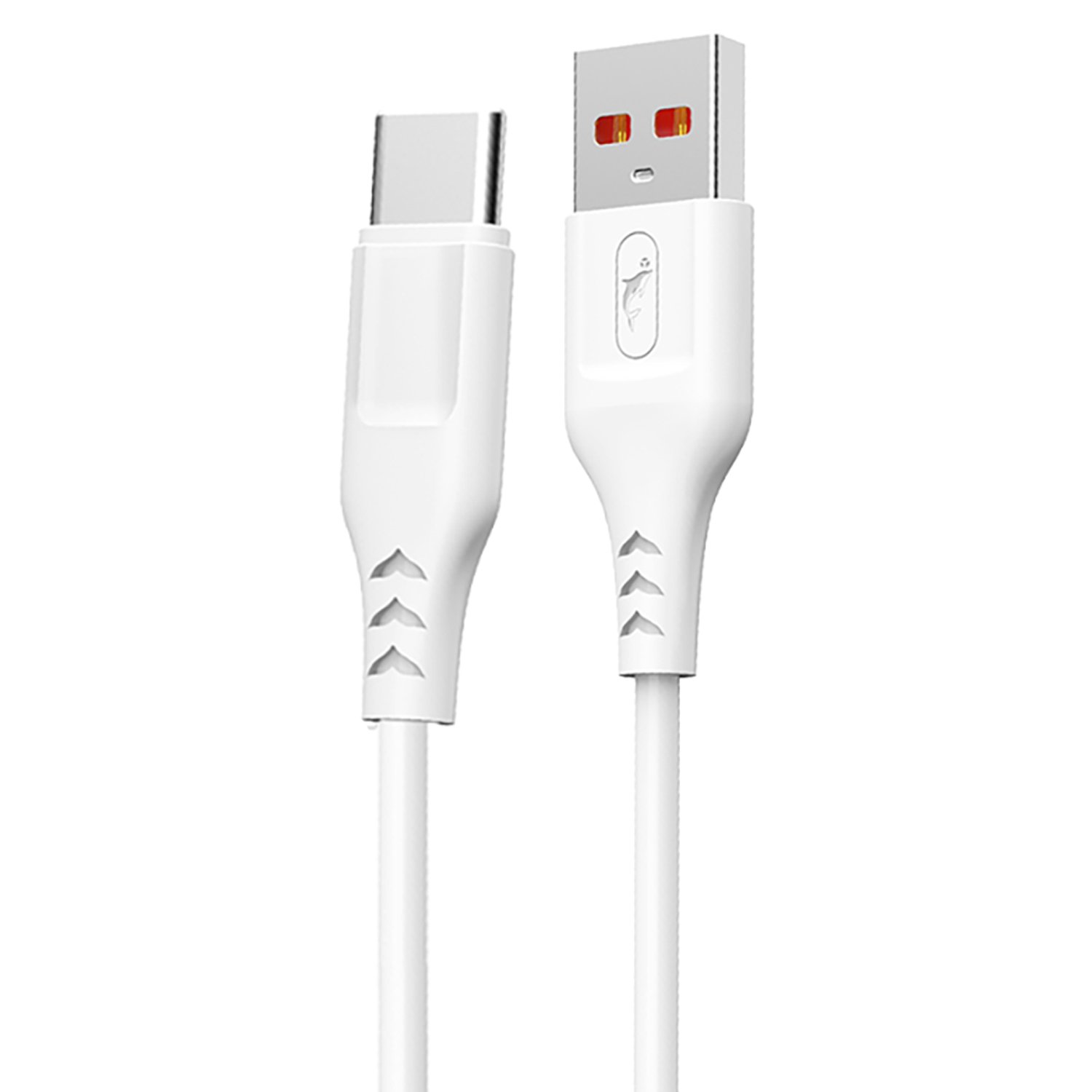 Кабель USB-USB Type-C, быстрая зарядка, 2.4A 1 м, белый SKYDOLPHIN S61T (206497)