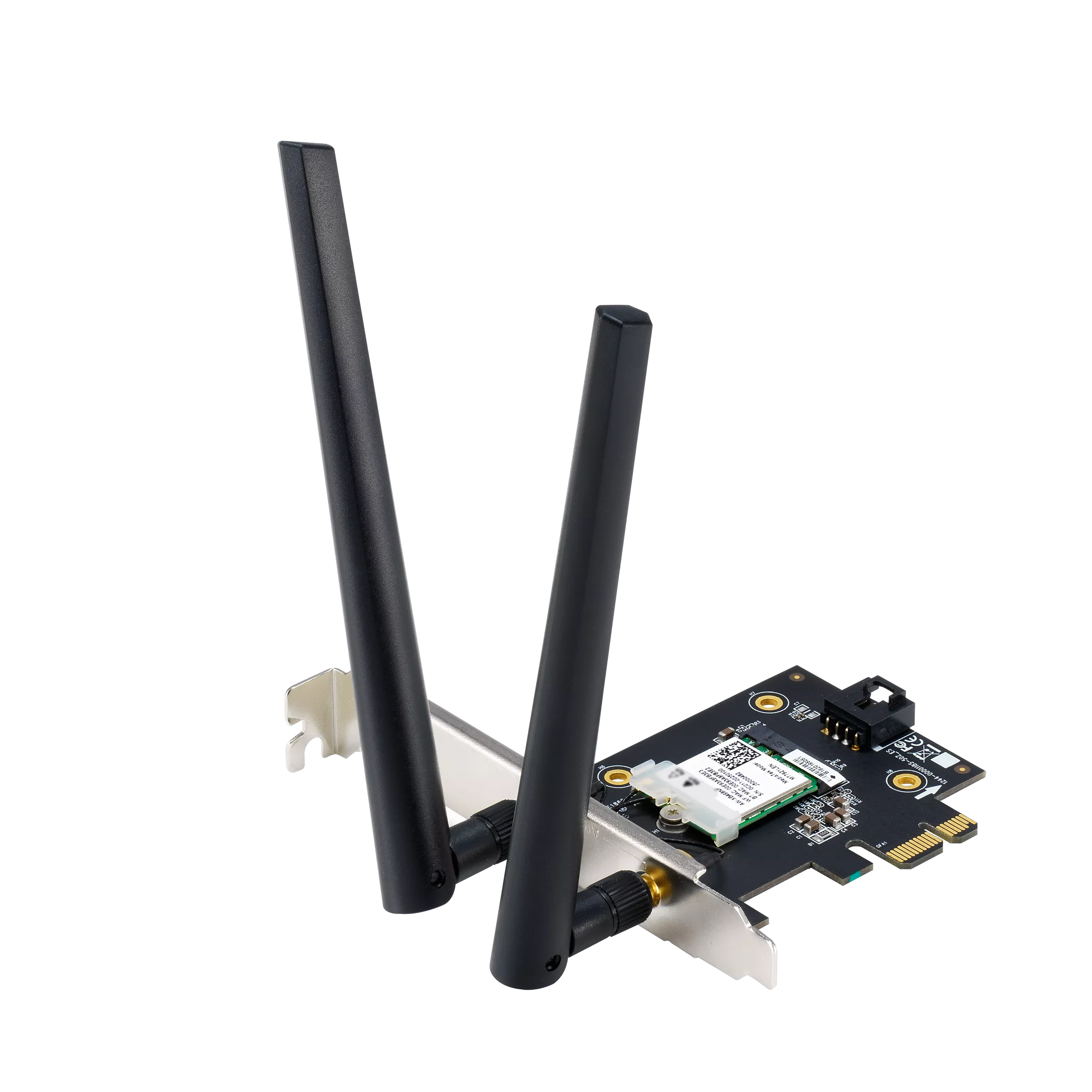 Адаптер Bluetooth+Wi-Fi ASUS PCE-AX1800, 802.11a/b/g/n/ac/ax, 2.4 / 5 ГГц, до 1.78 Гбит/с, PCI-E, внешних антенн: 2 (PCE-AX1800 / EU)