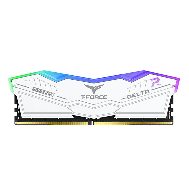 Комплект памяти DDR5 DIMM 32Gb (2x16Gb), 7000MHz, CL34, 1.4 В, Team Group, T-Force Delta RGB White (FF4D532G7000HC34ADC01) Retail