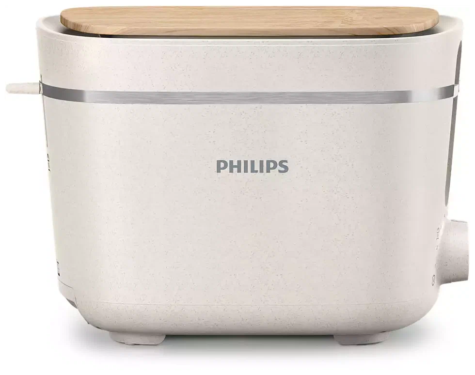   E2E4 Тостер Philips 5000 Series HD2640/10 830 Вт, подогрев, размораживание, белый матовый шелк (HD2640/10)