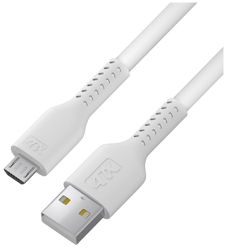 Кабель USB-Micro USB 1 м, белый 4PH (4PH-R90066)