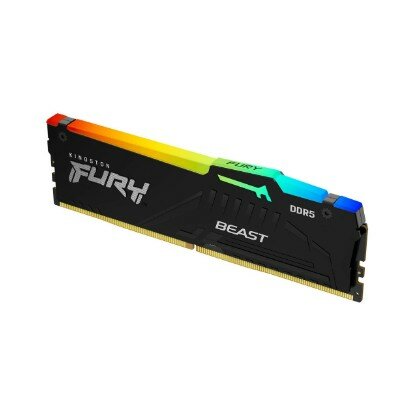 Память DDR5 DIMM 32Gb, 5600MHz, CL36, 1.25 В, Kingston, FURY Beast Black EXPO RGB (KF556C36BBEA-32) Retail