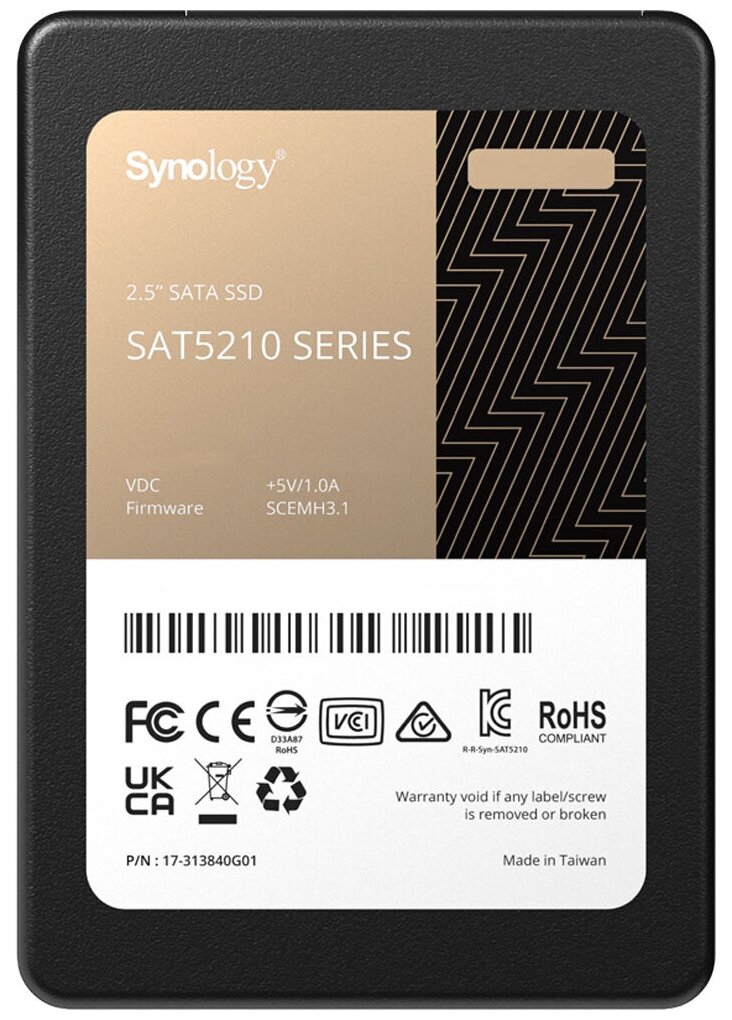 Твердотельный накопитель (SSD) Synology 480Gb SAT5210, 2.5, SATA3 (SAT5210-480G)