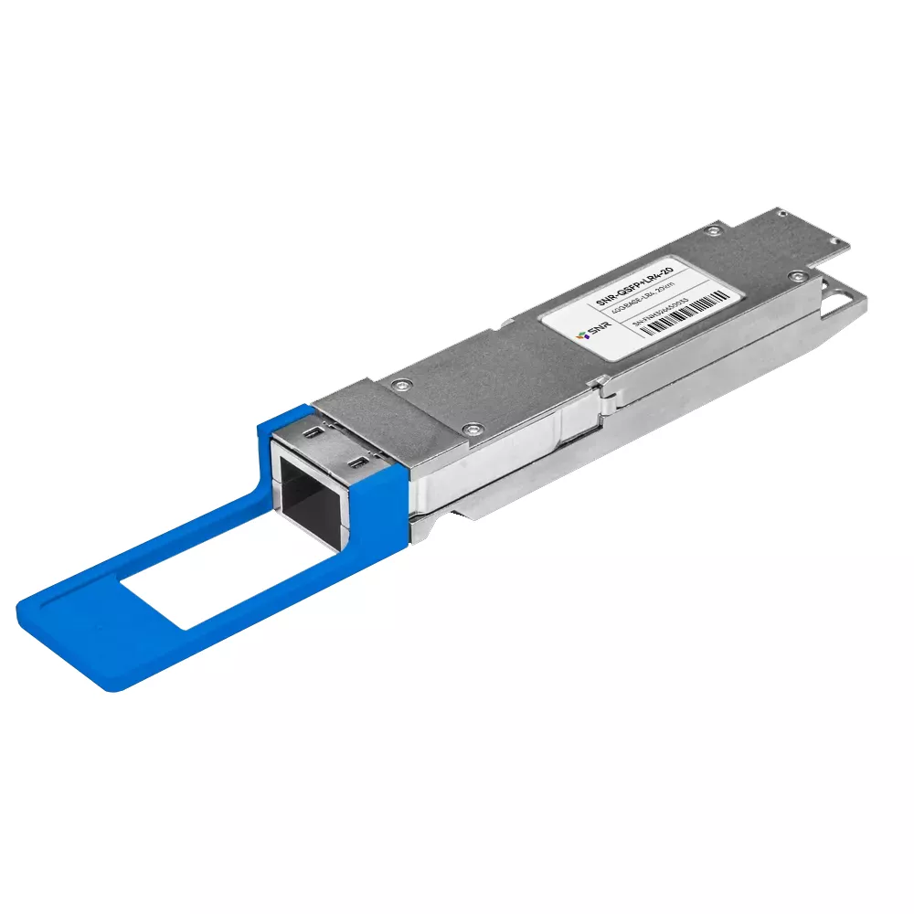 Модуль QSFP+ SNR SNR-QSFP+LR4-20, 20 км, LC, Tx:1310 нм, Rx:1310 нм, 40 Гбит/с, SM, двойной, DDM (SNR-QSFP+LR4-20)