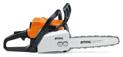 Бензопила Stihl MS-170, 1.3 кВт, 1.8 л.с., бензиновая, шина 35 см, шаг 3/8 дюйма, емкость топливного бака 250 мл, 4 кг (11300123002)