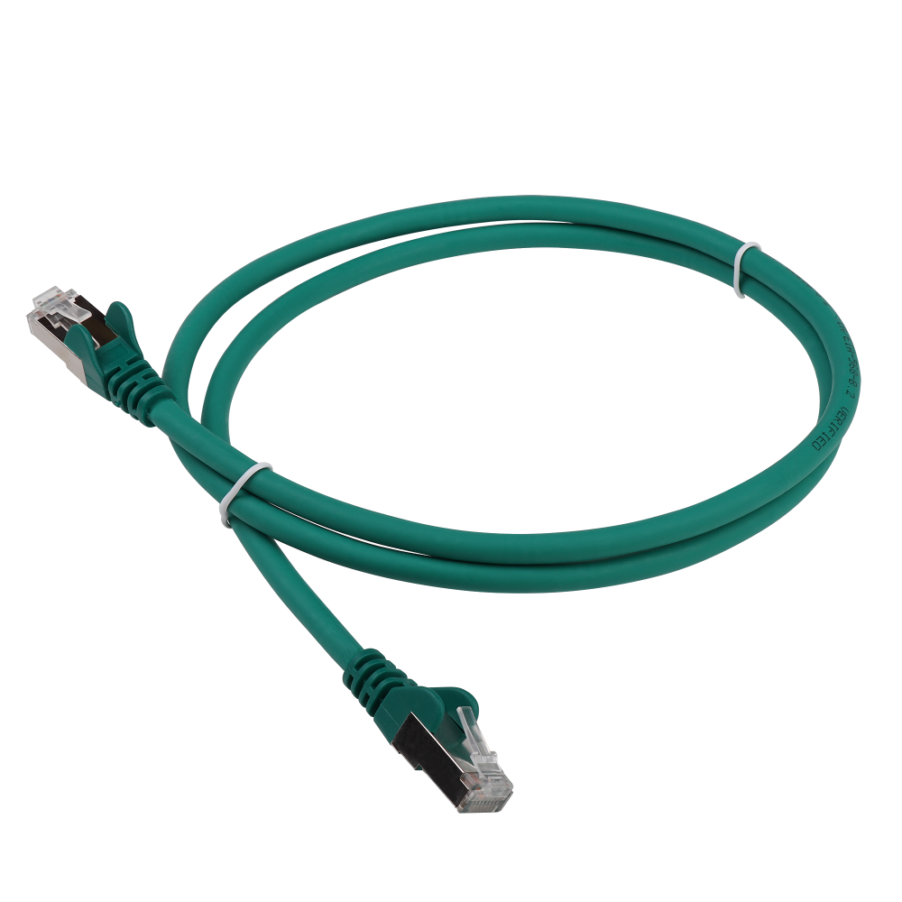 Патч-корд FTP кат.6 3м, RJ45-RJ45, зеленый, LSZH, Lanmaster (LAN-PC45/S6-3.0-GN)