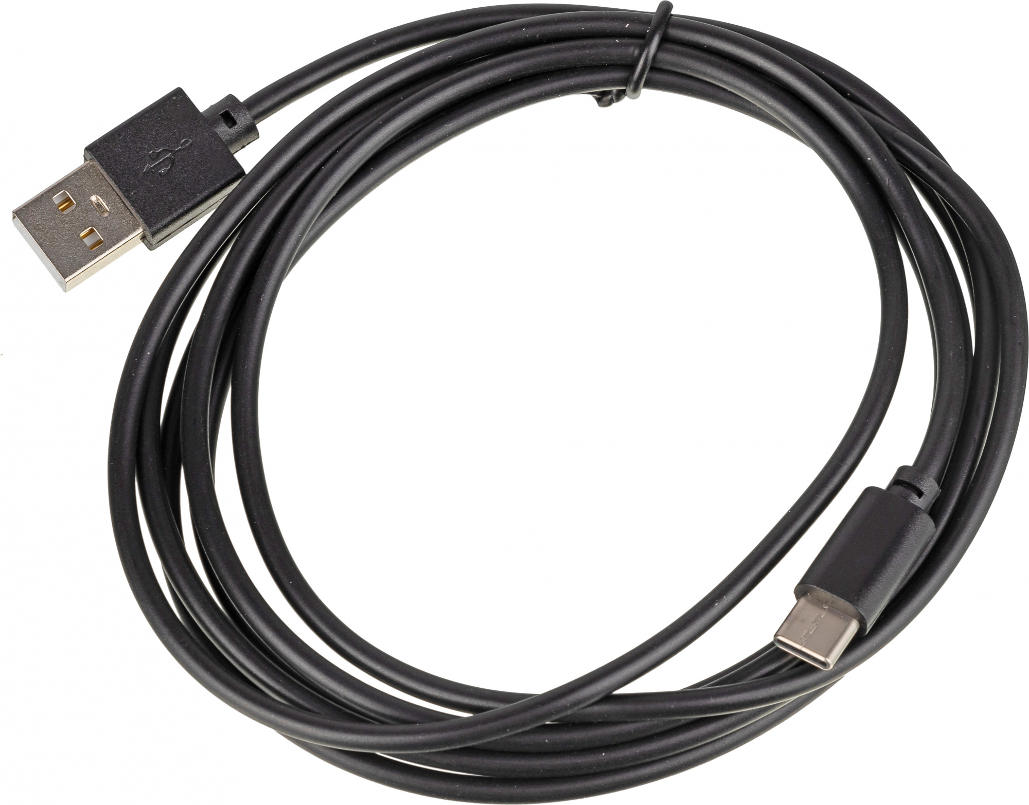 Кабель USB Type-C-USB, 2.4A, 2 м, черный Behpex (6921491106009)