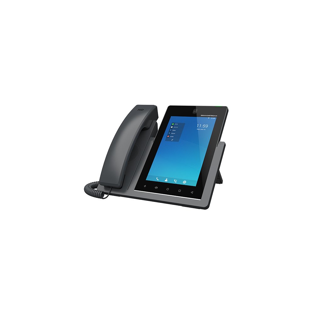 VoIP-телефон Grandstream GXV3470, 16 линий, 16 SIP-аккаунтов, цветной дисплей, PoE, черный (GXV3470)