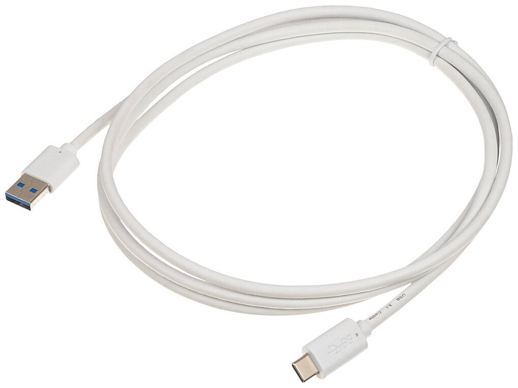 Кабель USB-USB Type-C, 1.8 м, белый Buro (BHP USB-TPC-1.8W)