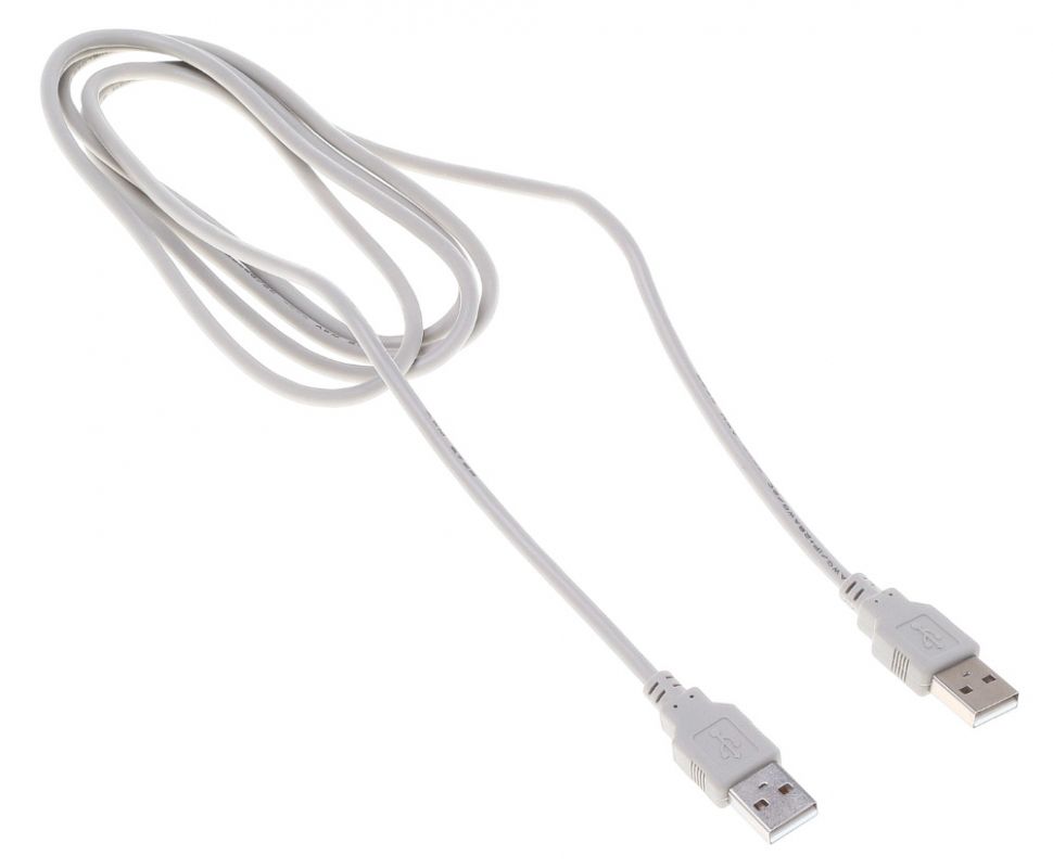 Кабель USB 2.0(Am)-USB 2.0(Am), 1.8 м, серый, Buro (BHP RET USB_AM18)