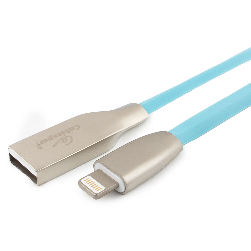 Кабель USB-Lightning 8-pin, 1 м, синий, Cablexpert (CC-G-APUSB01Bl-1M)