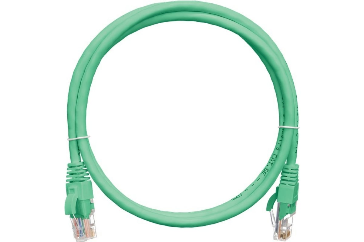 Патч-корд UTP кат.5e, 0.3 м, RJ45-RJ45, зеленый, CU, NIKOMAX NMC-PC4UD55B-003-GN