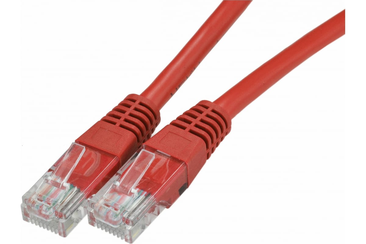 Патч-корд UTP кат.5e, 0.5 м, RJ45-RJ45, красный, Neomax NM13001-005R