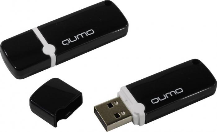 Флешка 16Gb USB 2.0 QUMO Optiva 02, черный (QM16GUD-OP2-black)