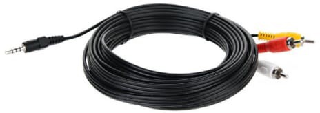 Кабель Jack 3.5mm(M)-3xRCA(M), 5 м, черный Telecom (TAV4545-5M)