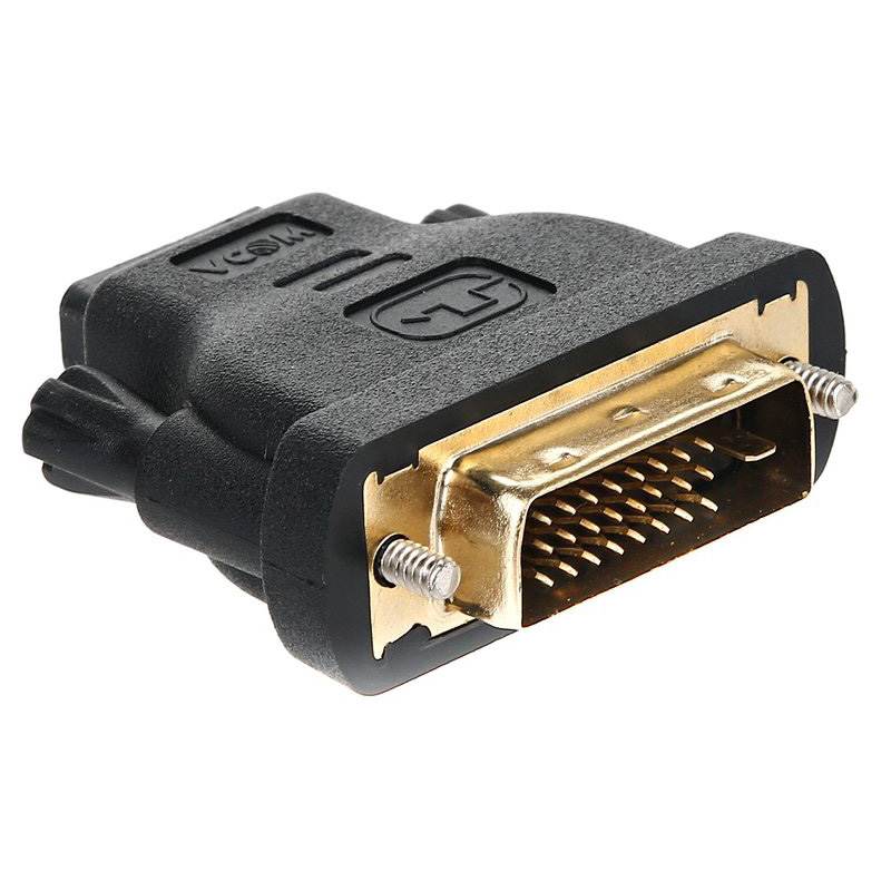 Переходник (адаптер) HDMI(19F)-DVI-D(25M), черный VCOM (VAD7818)