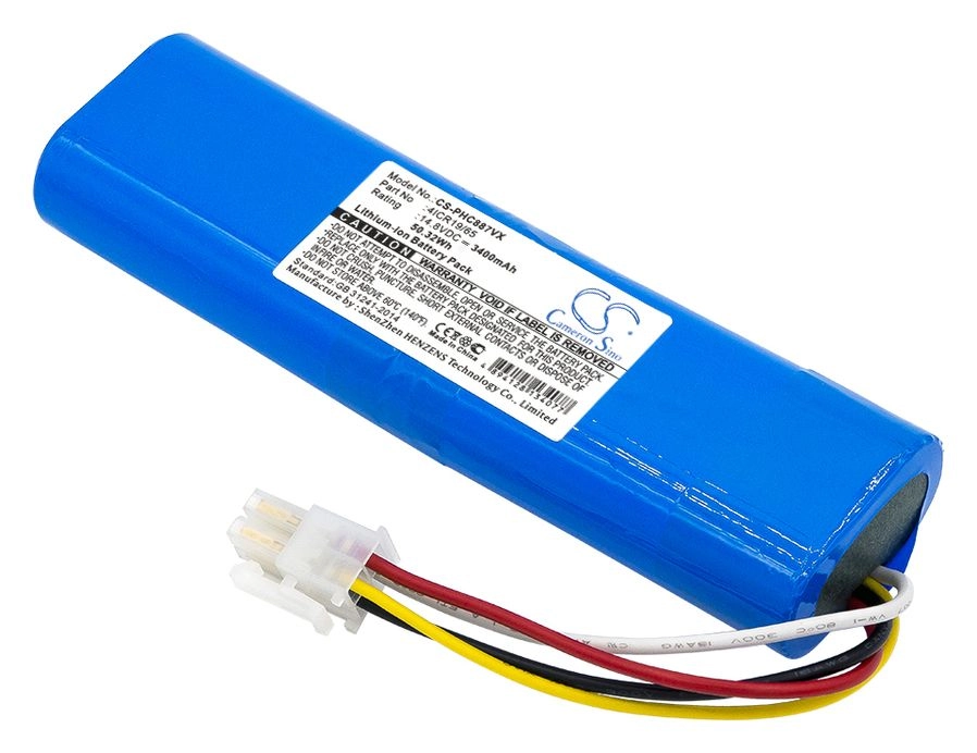 Аксессуары для пылесосов  E2E4 Аккумулятор CameronSino CS-PHC887VX, 3.4Ah 14.8V для Philips, синий