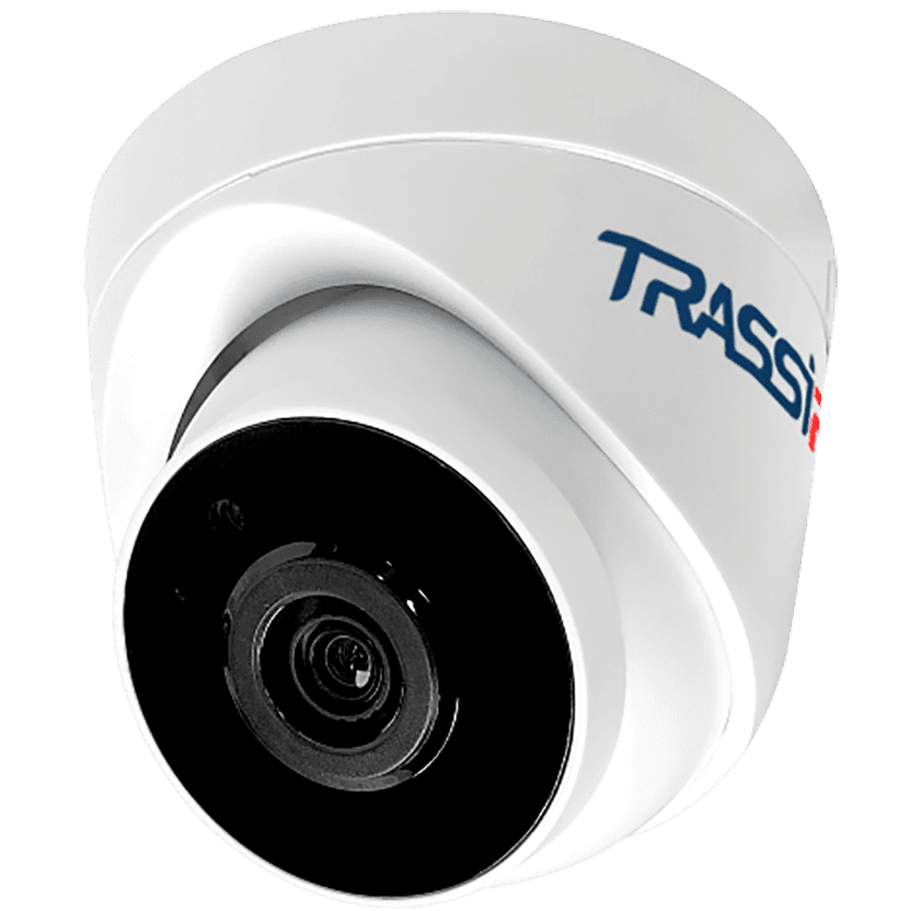 IP-камера Trassir TR-D2S1-noPoE 2.8 мм, купольная, 2Мпикс, CMOS, до 1920x1080, до 25 кадров/с, ИК подсветка 20м, -10 °C/+50 °C, белый (TR-D2S1-noPoE 2.8)