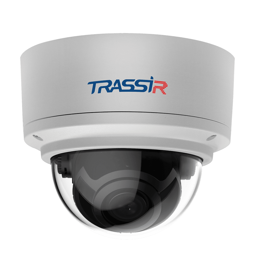 Сетевые камеры IP-камера Trassir TR-D3183ZIR3 v3 2.7 мм - 1.35 см, уличная, купольная, 8Мпикс, CMOS, до 3840x2160, до 15 кадров/с, ИК подсветка 30м, POE, -40 °C/+60 °C, белый (TR-D3183ZIR3 v3 2.7-13.5)