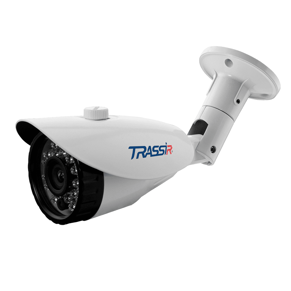 IP-камера Trassir TR-D4B5 v2 3.6 мм, уличная, корпусная, 4Мпикс, CMOS, до 2560x1440, до 25 кадров/с, ИК подсветка 30м, POE, -40 °C/+60 °C, белый (TR-D4B5 v2 3.6)