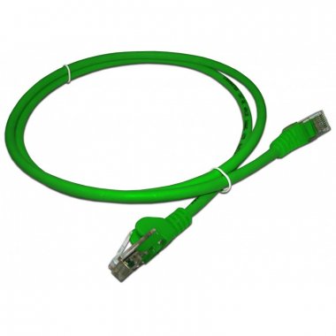 Патч-корд UTP кат.5e, 1.5 м, RJ45-RJ45, зеленый, CU, LSZH, Lanmaster (LAN-PC45/U5E-1.5-GN)