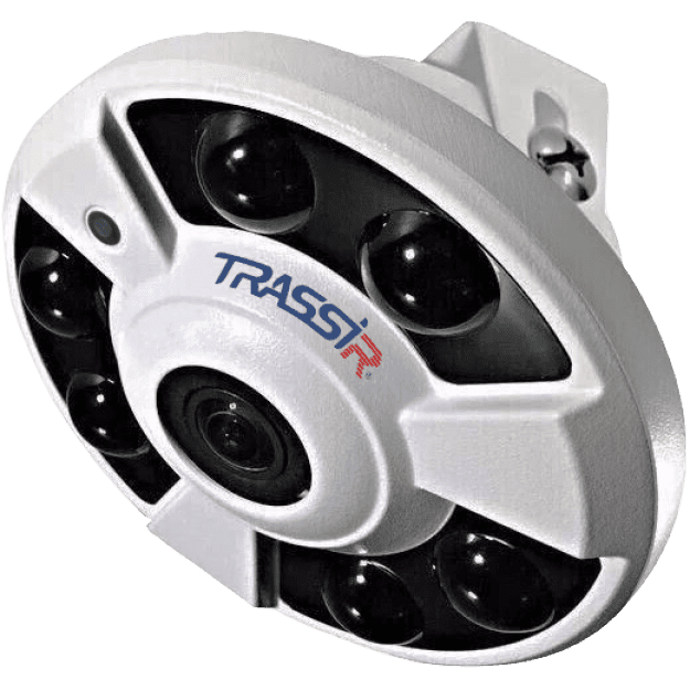 IP-камера Trassir TR-D9151IR2 1.4 мм, купольная, 5Мпикс, CMOS, до 2592x1944, до 15 кадров/с, ИК подсветка 25м, POE, -30 °C/+60 °C, белый (TR-D9151IR2 1.4)