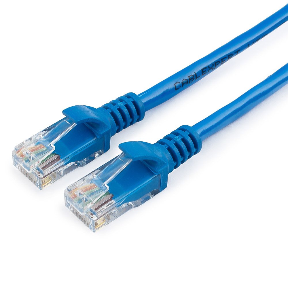 Патч-корд UTP кат.5e, 30 м, RJ45-RJ45, синий, Cablexpert (PP12-30M/B)