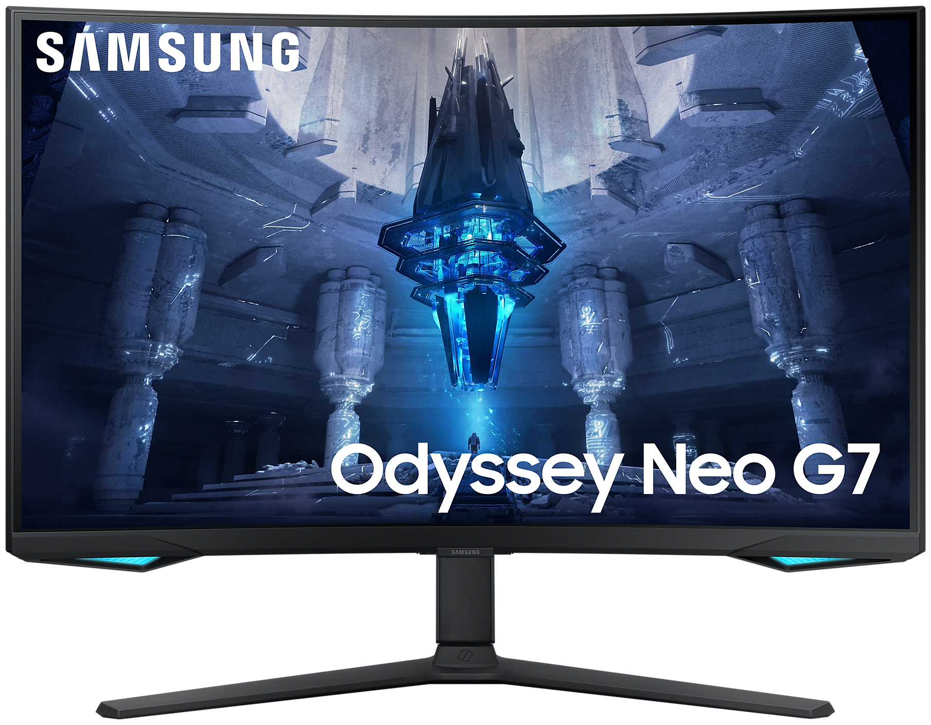 Монитор 32 Samsung Odyssey S32BG752NI VA, изогнутый, 3840x2160 (16:9), 350кд/м2, 165 Гц, 1 мс, 178°/178°, FreeSync Premium Pro, HDMI, DisplayPort, USB-Hub, черный (LS32BG752NIXCI)