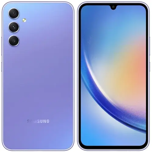  Смартфон Samsung Galaxy A34, 6.5 1080x2340 Super AMOLED, MediaTek Dimensity 1080, 8Gb RAM, 256Gb, 3G/4G/5G, NFC, Wi-Fi, BT, 3xCam, 2-Sim, 5000 мА⋅ч, USB Type-C, Android 13, фиолетовый (SM-A346ELVECAU)