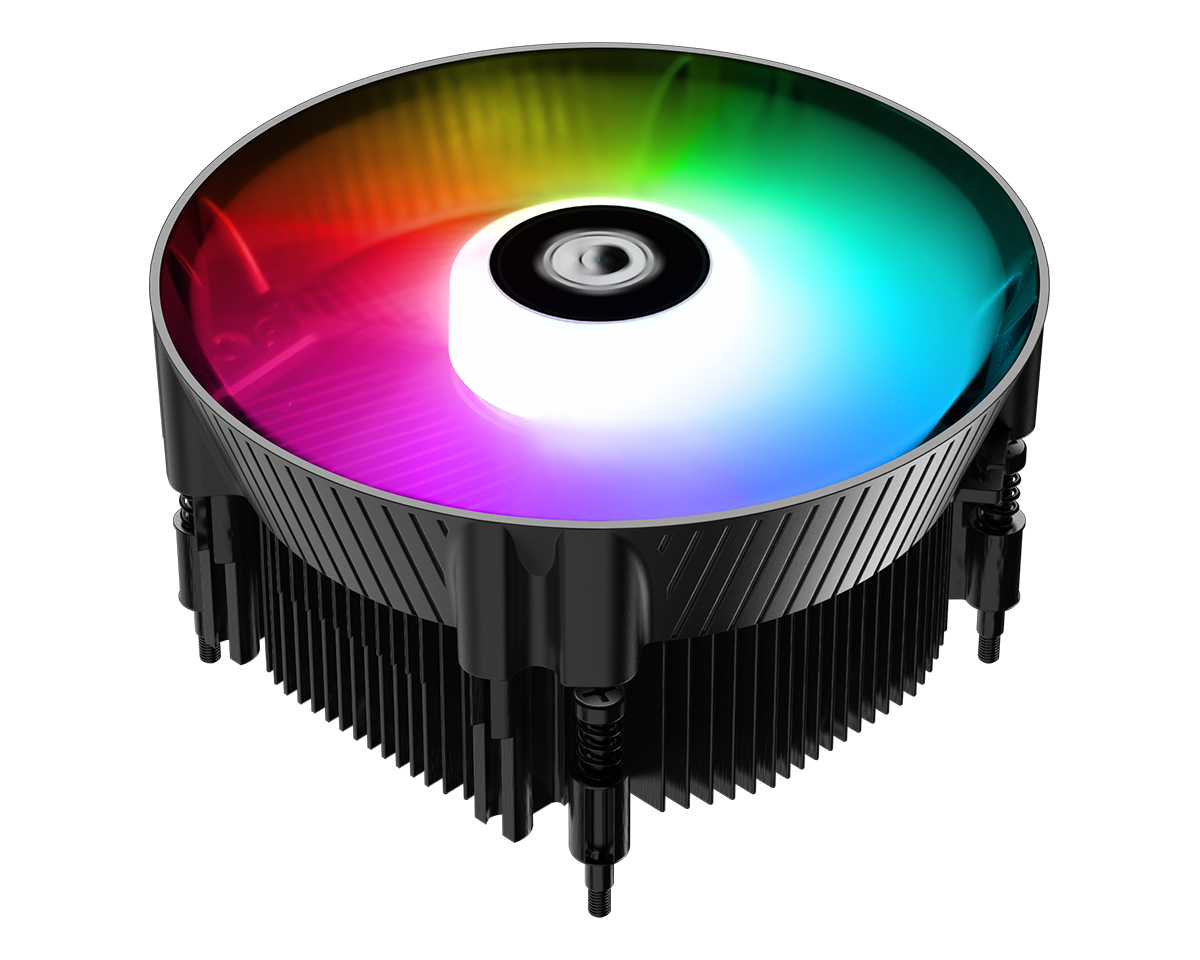 Кулер для процессора ID-COOLING DK-07i RAINBOW для Socket/1700/1851, 120 мм, 1800rpm, 25.6 дБА, 125 Вт, 4-pin PWM, Al, RGB