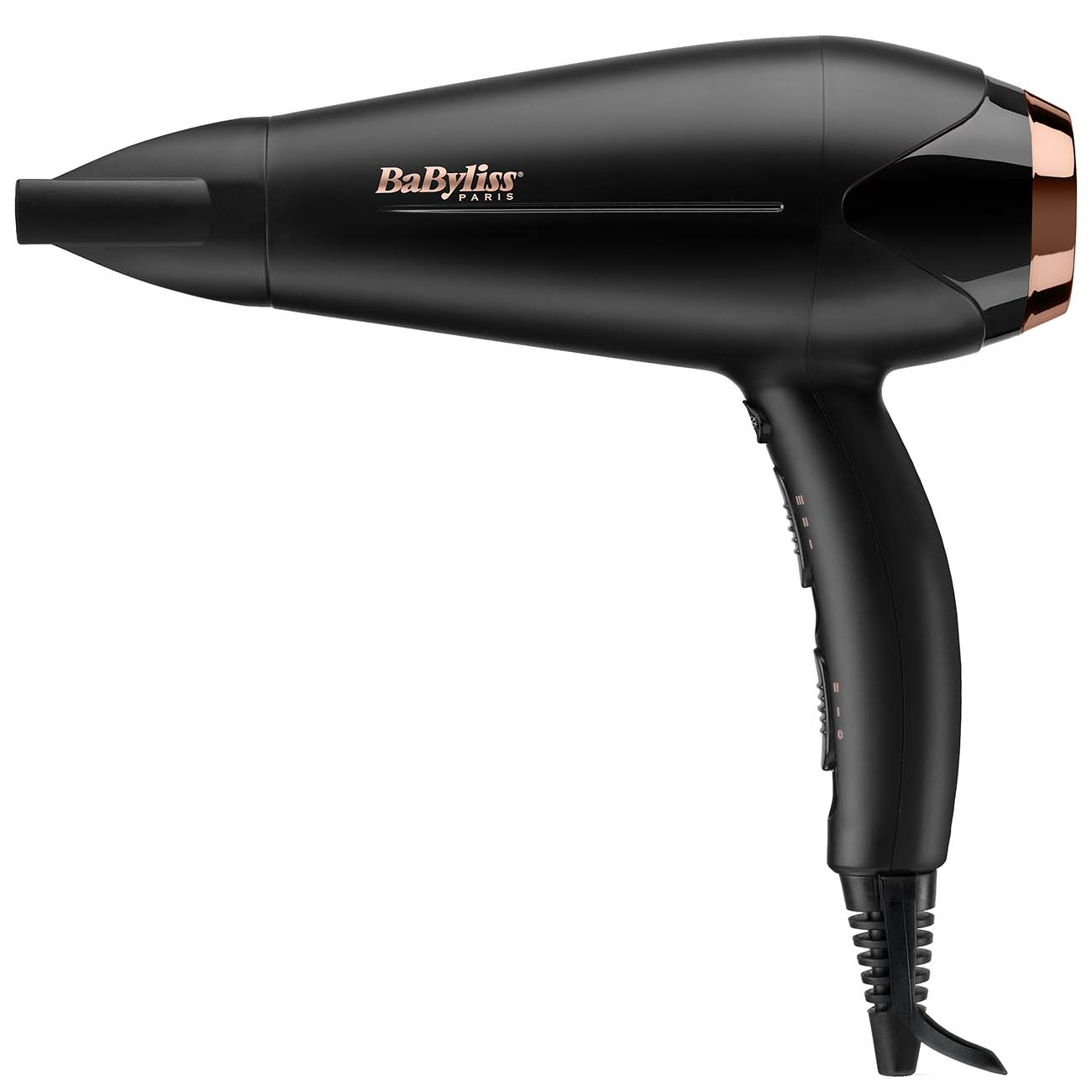 Фен Babyliss D570DE 2.2 кВт, режимов: 3, насадок: 2, черный