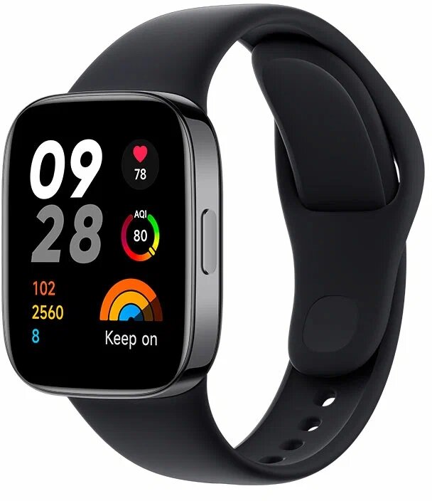 Смарт-часы Xiaomi Redmi Watch 3, 1.75 Amoled, черный (BHR6851GL)