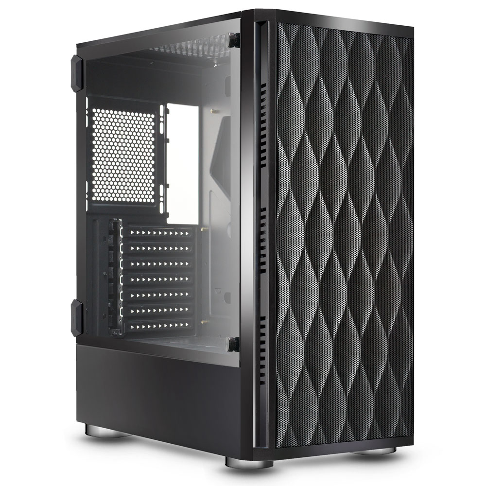 Корпус Ginzzu GL 200, ATX, Midi-Tower, USB 3.0, черный, без БП