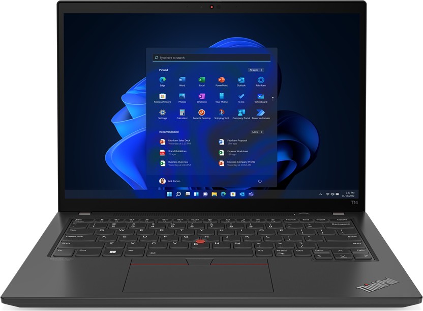 Ноутбук Lenovo ThinkPad T14 G3 14 IPS 1920x1200, Intel Core i5 1235U 1.3 ГГц, 8Gb RAM, 512Gb SSD, без OC, черный (21AH00BCRT)