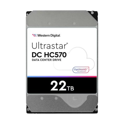 Жесткий диск (HDD) Western Digital 22Tb Ultrastar DC HС570, 3.5, 7.2K, 512Mb, 512e, SATA3 (WUH722222ALE6L4)