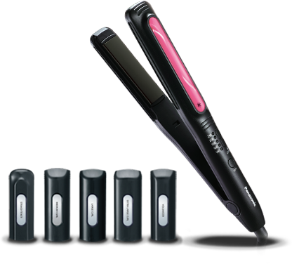  Выпрямитель Panasonic EH-HV52-K615, 230°C, керамика покрытие, режимов: 5, 2 м, черный/розовый (8887549742453)