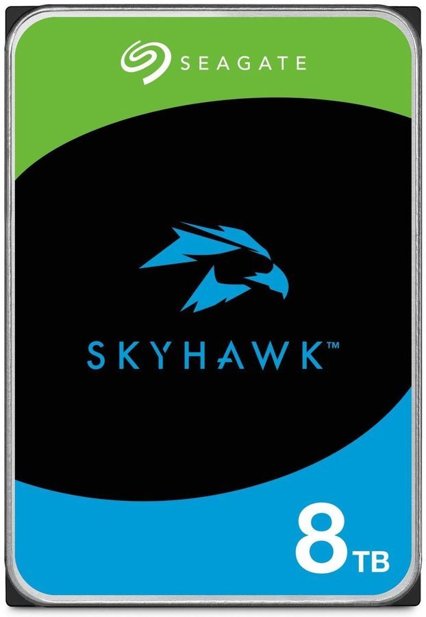 Жесткий диск (HDD) Seagate 8Tb SkyHawk, 3.5, 7200rpm, 256Mb, SATA3 (ST8000VX010)